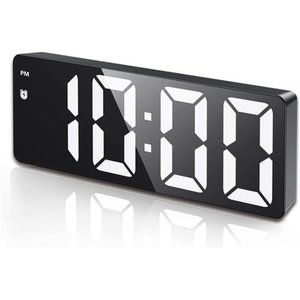 Digital Alarm Clock LED Clock for Bedroom Electronic Desktop Clock Large Numbers